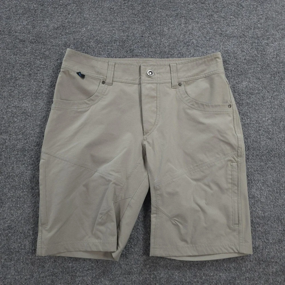 Kuhl Shorts Mens 32 Beige Silencr Kargo Chino Hiking Travel Performance 5230